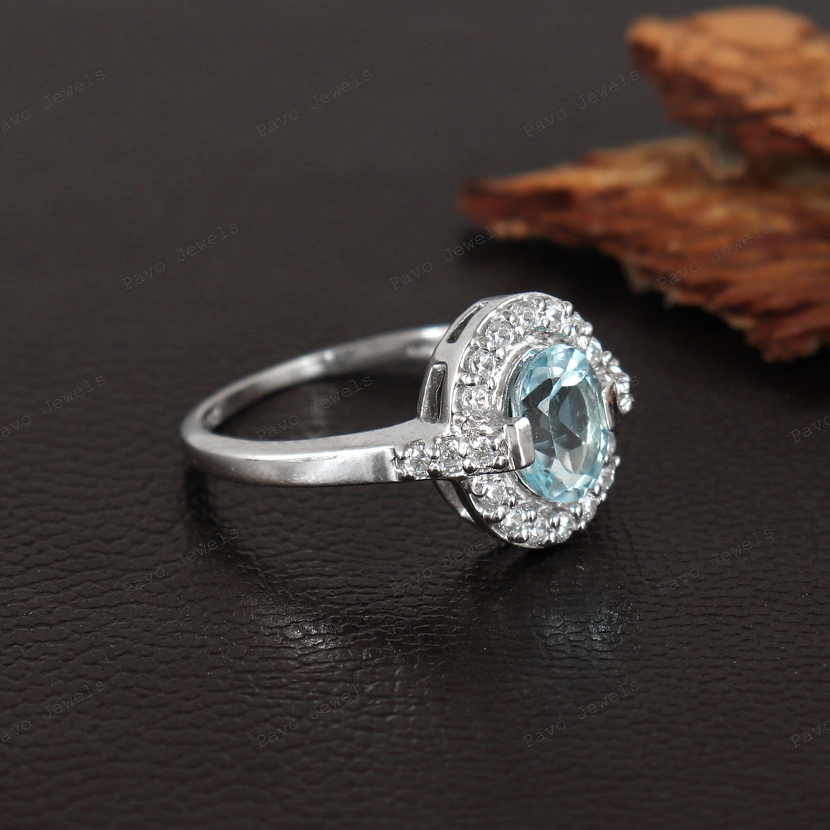 Natural Amethyst - Garnet - Citrine - Blue Topaz Ring, Statement Serling Silver Jewelry