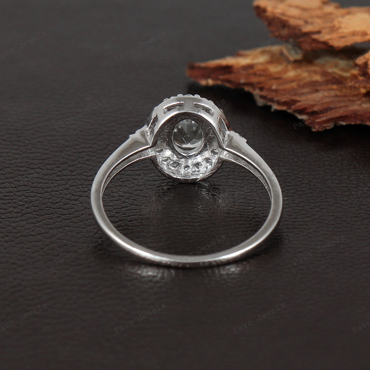 Sterling Silver Ring, Handmade Gemstone CZ, Green Gold Stone Jewelry