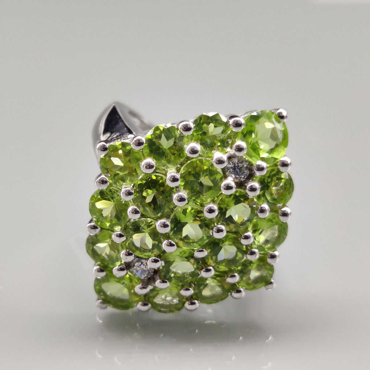 Peridot Ring, Sterling Silver Statement Ring, Christmas Gifts For Her