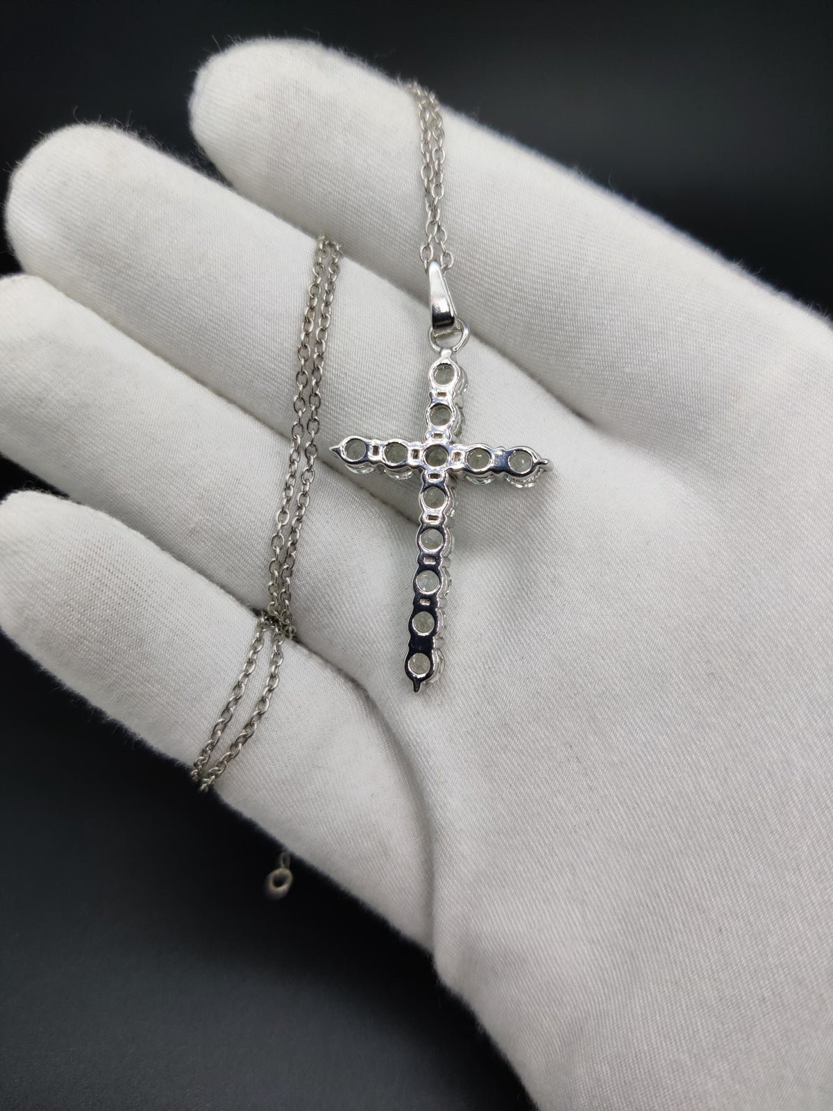 Green Amethyst Holy Cross Pendant: 925 Sterling Silver Necklace