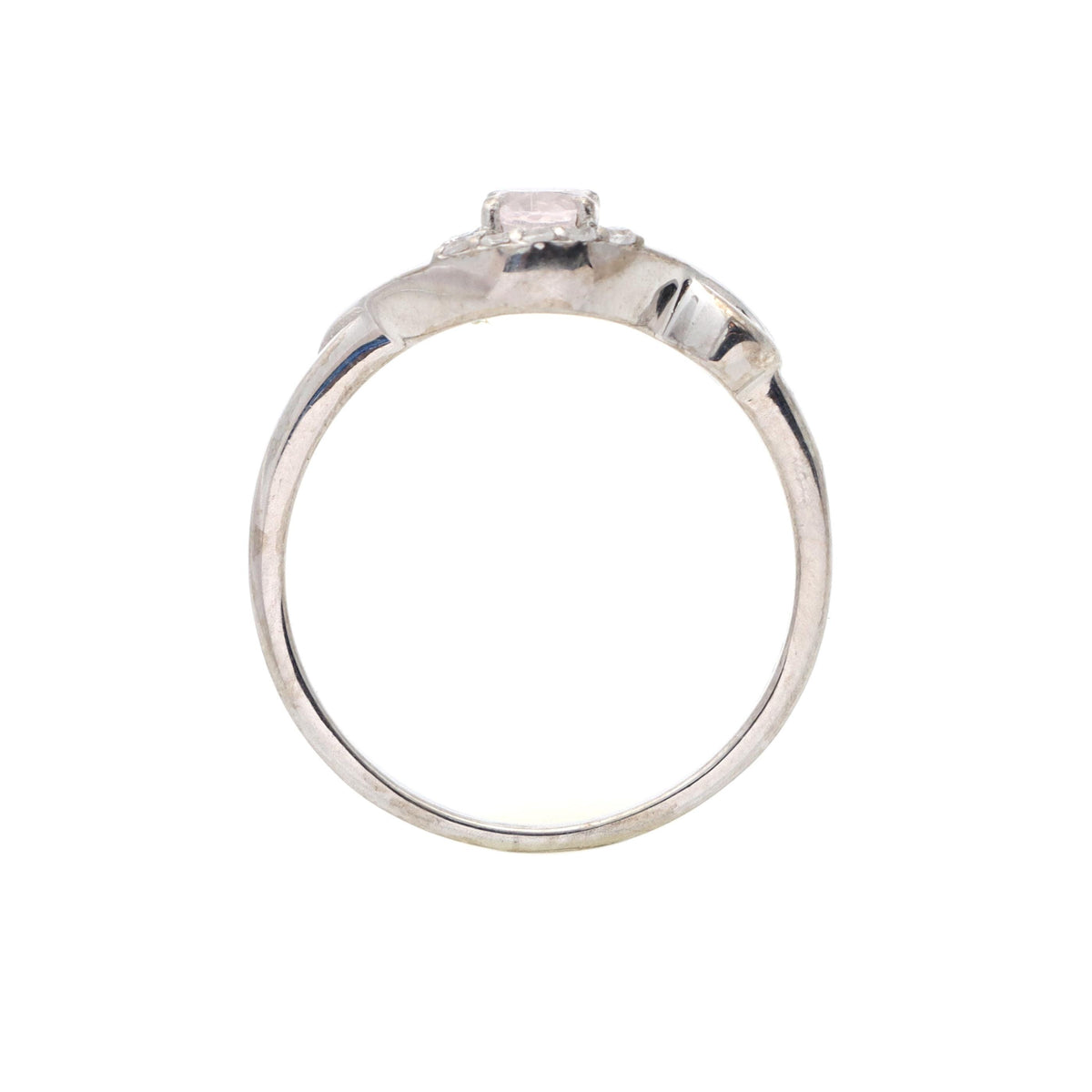 Oval Rose Quartz Ring: Minimalist Sterling Silver Jewelry