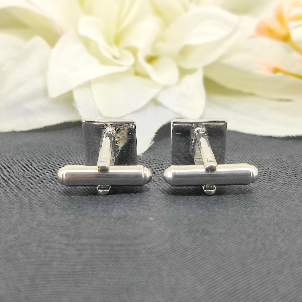 Natural Ruby Cufflinks-925 Sterling Silver Jewelry-Minimalist Gemstone Cufflinks-July Birthstone-Formal Wear Men's Accessories-Gift for him
