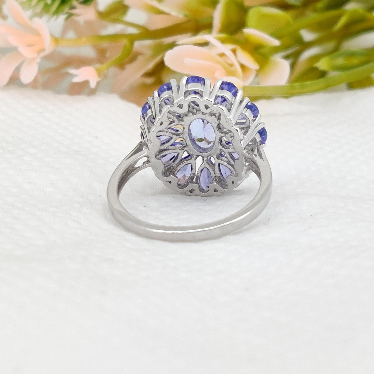 Natural Tanzanite Ring, 925 Sterling Silver, Handmade Jewelry, December Birthstone, Gift For Her