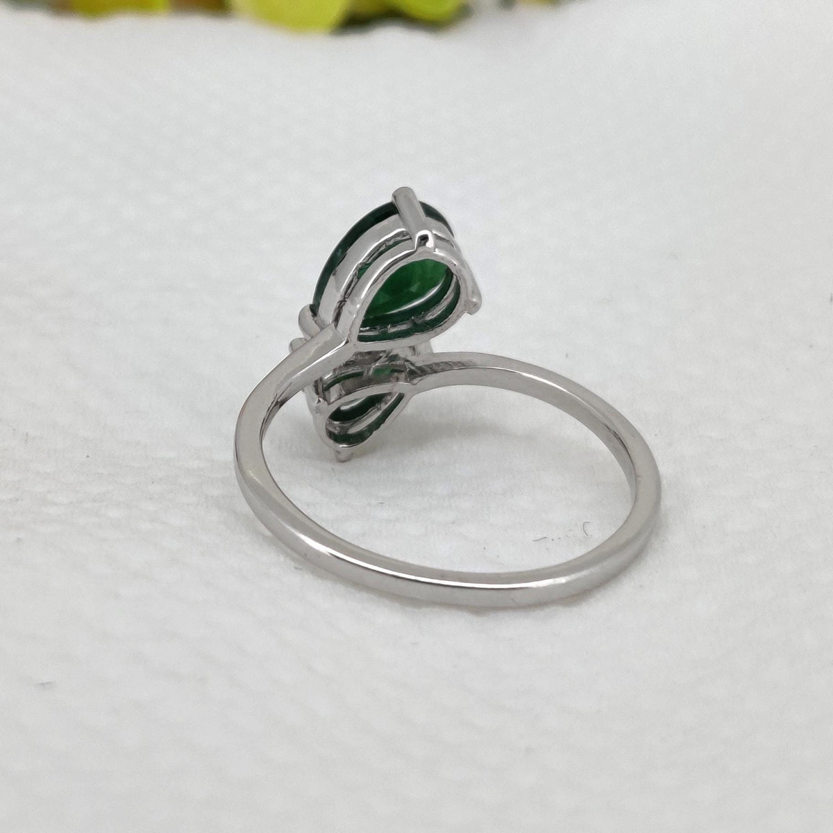 Natural Emerald Ring, 925 Sterling Silver Ring, May Birthstone, Handmade Gemstone Jewelry