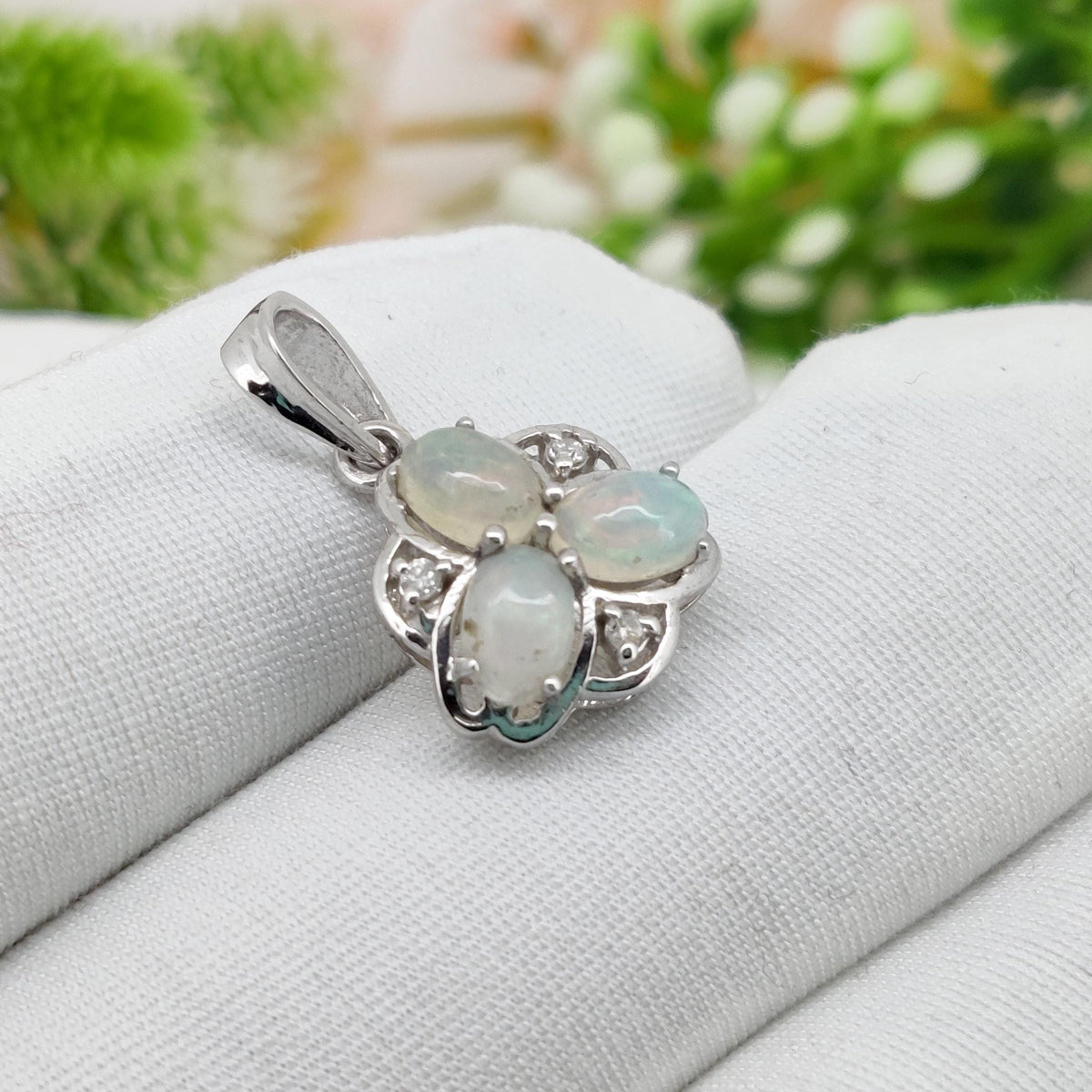 Handmade Opal Pendant-925 Sterling Silver-October Birthstone-Gift for Anniversary