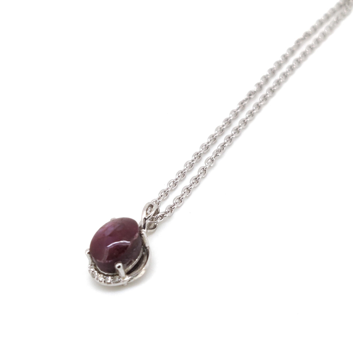 Natural Star Ruby Pendant-925 Sterling Silver-July Birthstone-Handmade Jewelry-Anniversary Gift