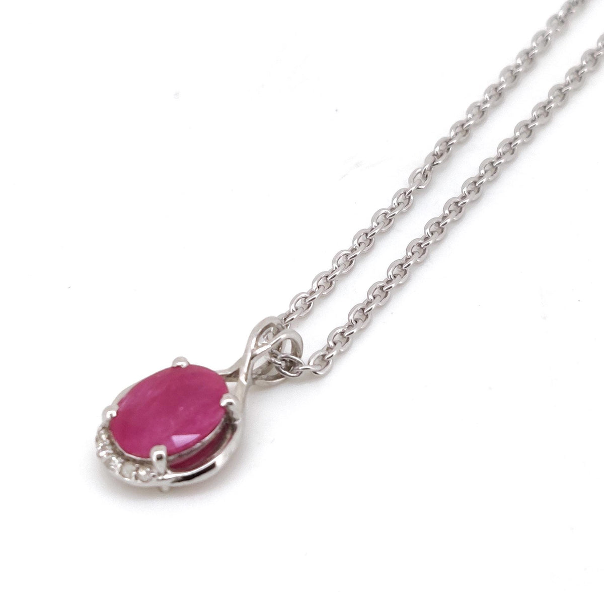 Natural Ruby Pendant-925 Sterling Silver-July Birthstone-Handmade Gemstone Jewelry-Anniversary Gift