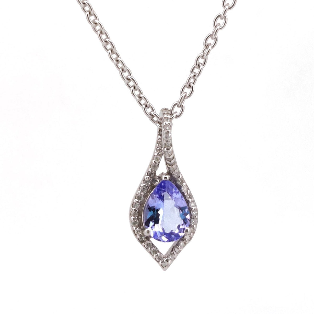 Handmade Tanzanite Pendant-925 Sterling Silver-December Birthstone-Blue Gemstone Jewelry-Anniversary Gift
