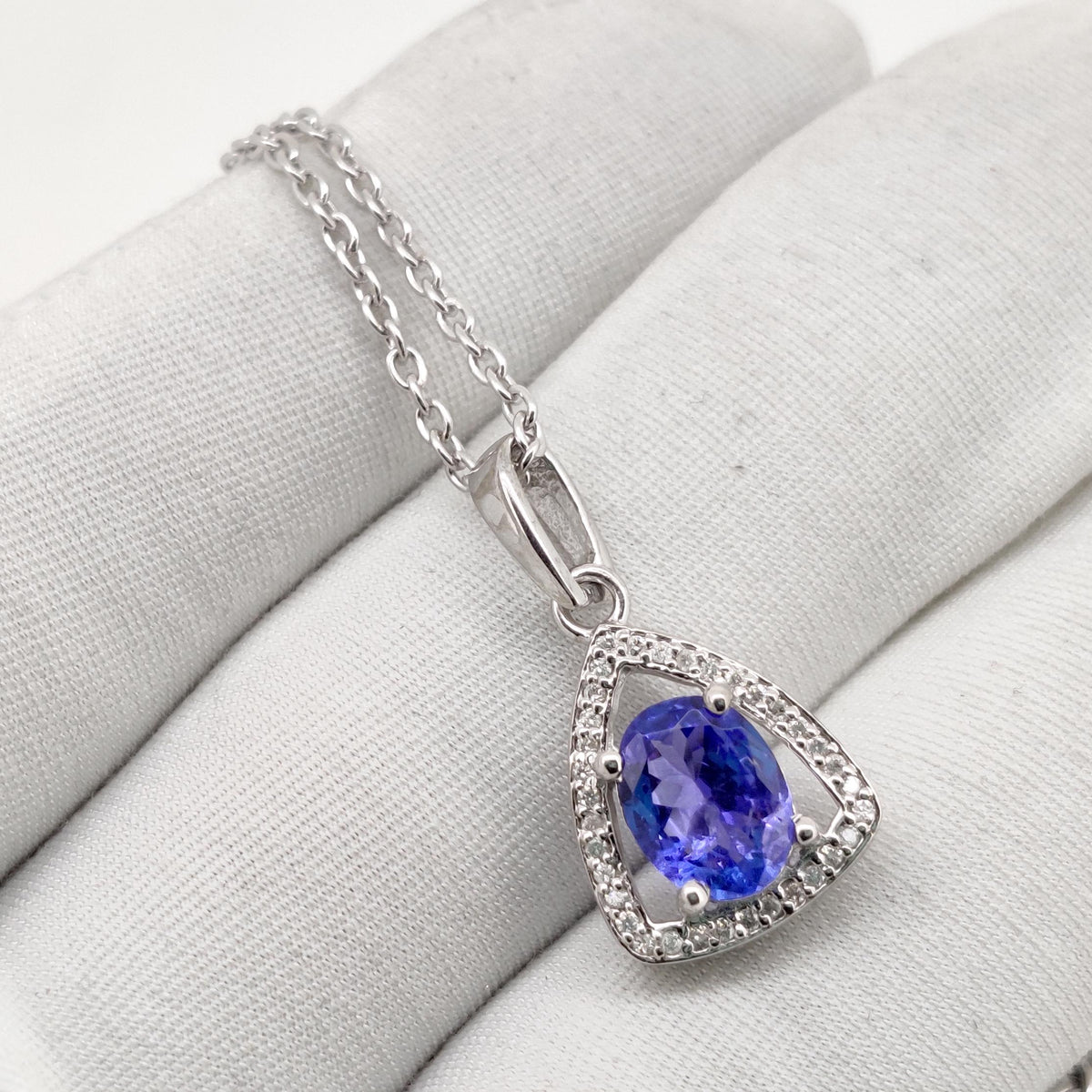 Tanzanite Gemstone Pendant, Handmade Sterling Silver Tanzanite Jewelry, December Birthstone, Wedding gift for her