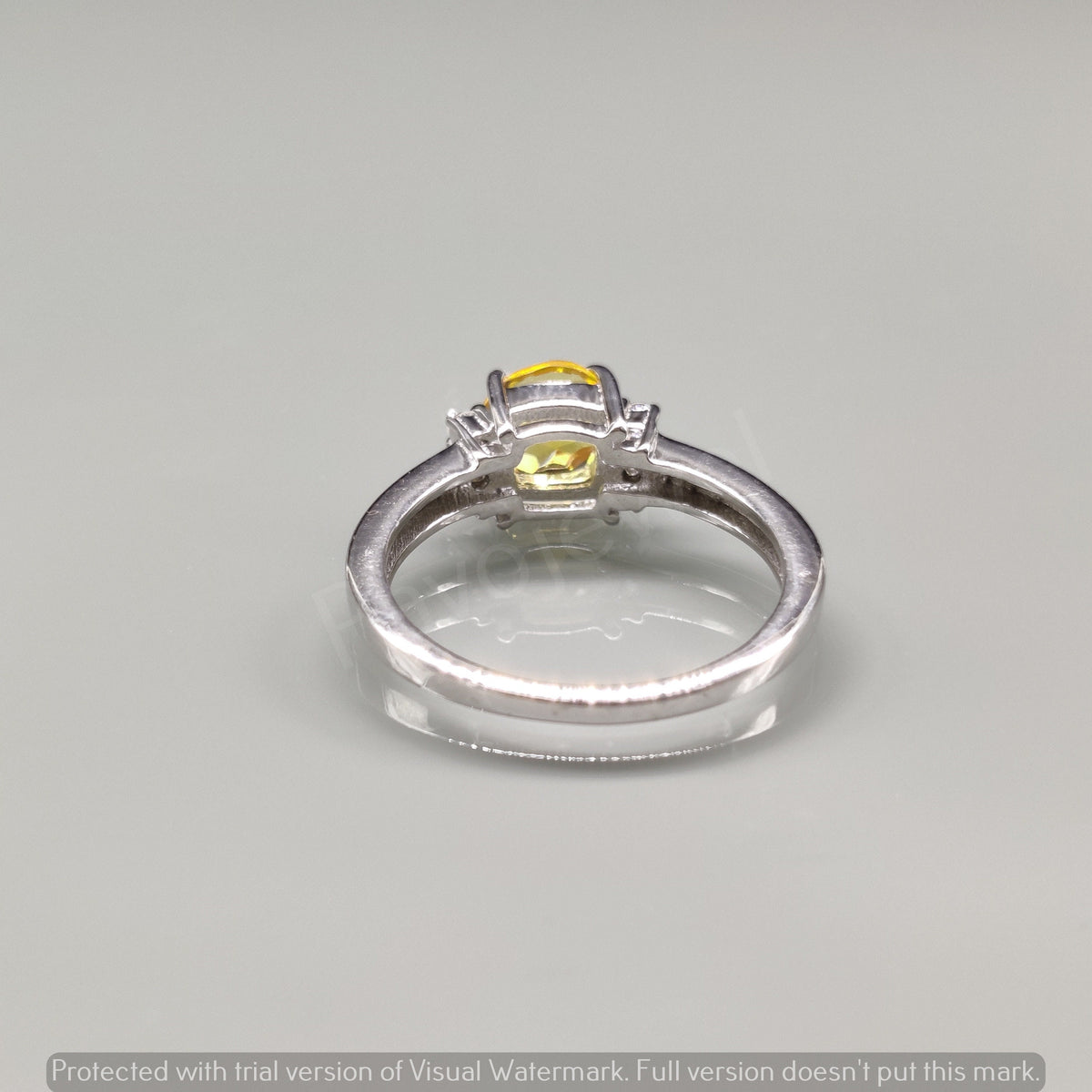 Citrine Gemstone Ring Sterling Silver Statement Jewelry
