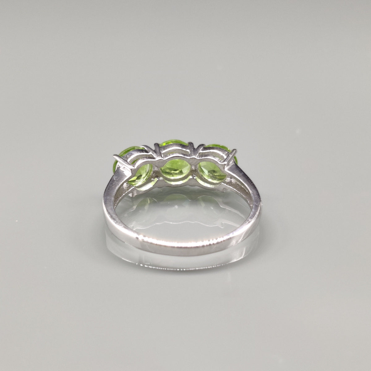Natural Peridot Ring, 925 Sterling Silver, Vintage Style, Statement Rings