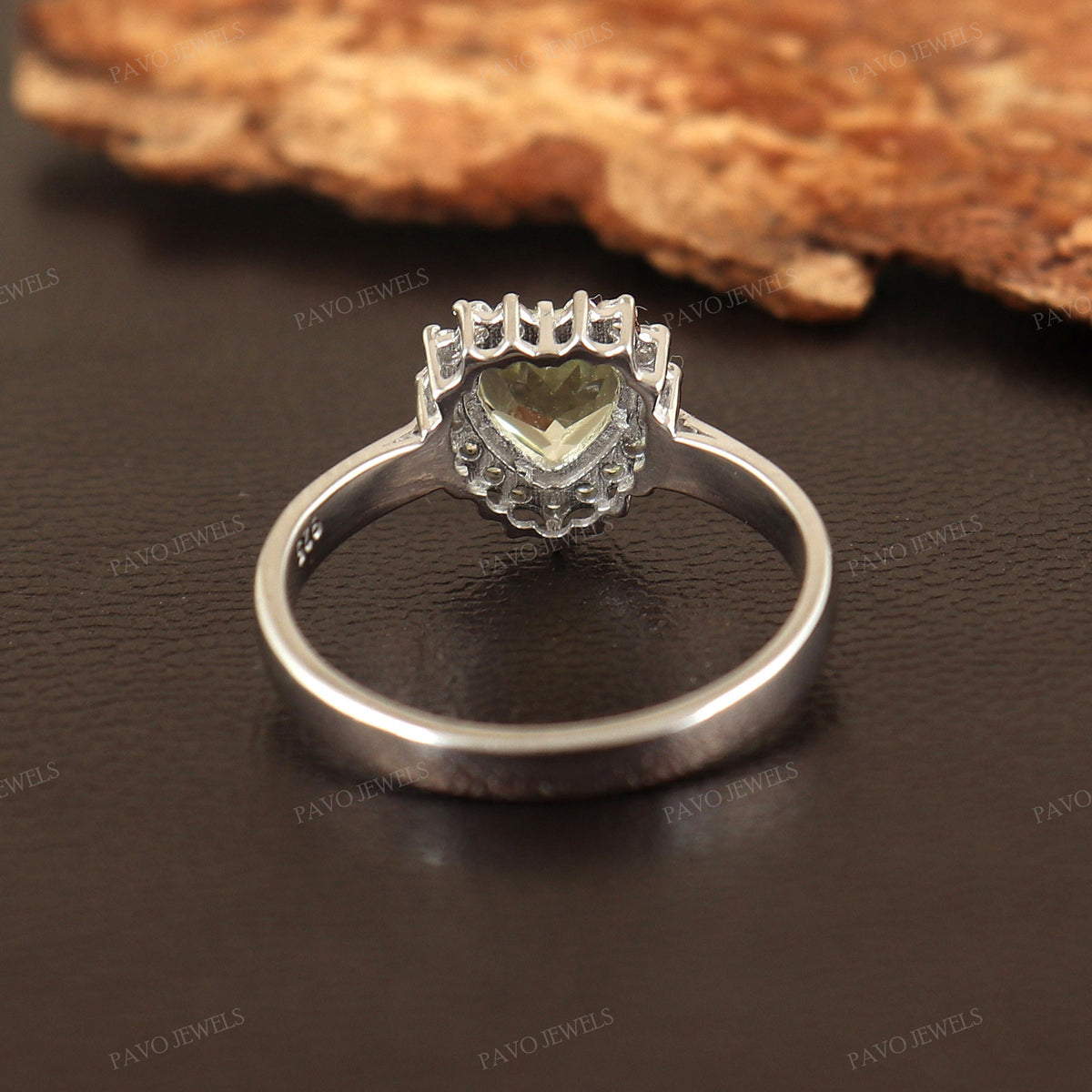 Handmade Lemon Topaz Ring 925 Silver Yellow Gemstone Rings Gifts