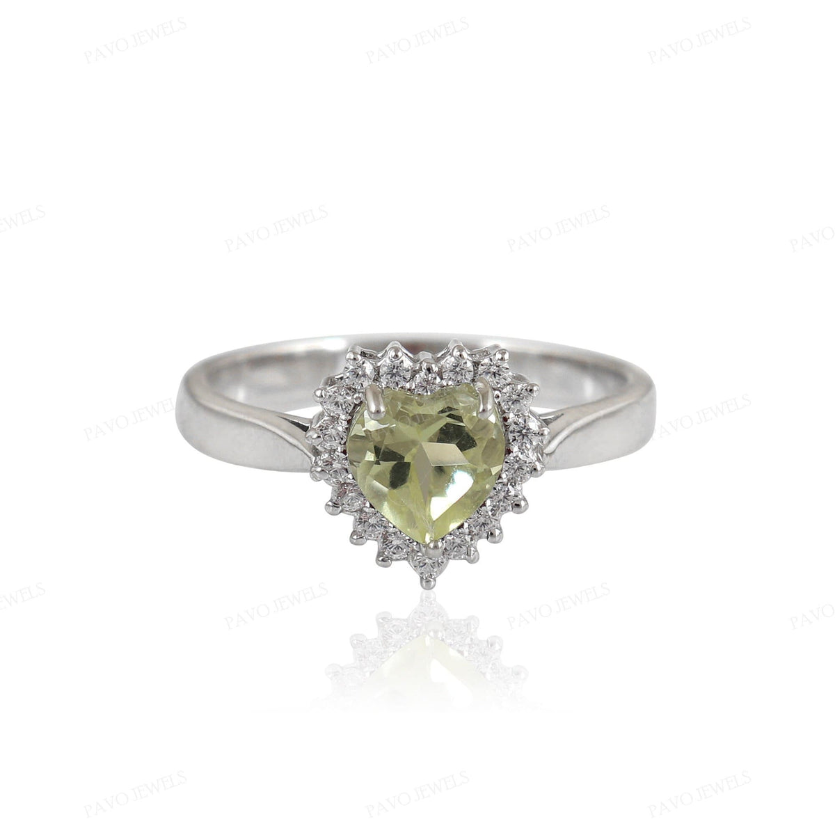 Handmade Lemon Topaz Ring 925 Silver Yellow Gemstone Rings Gifts