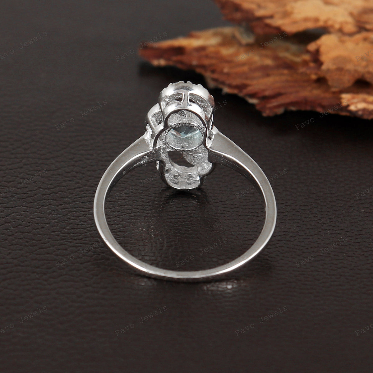 Blue Topaz Ring: Sterling Silver Gemstone Jewelry, November Birthstone