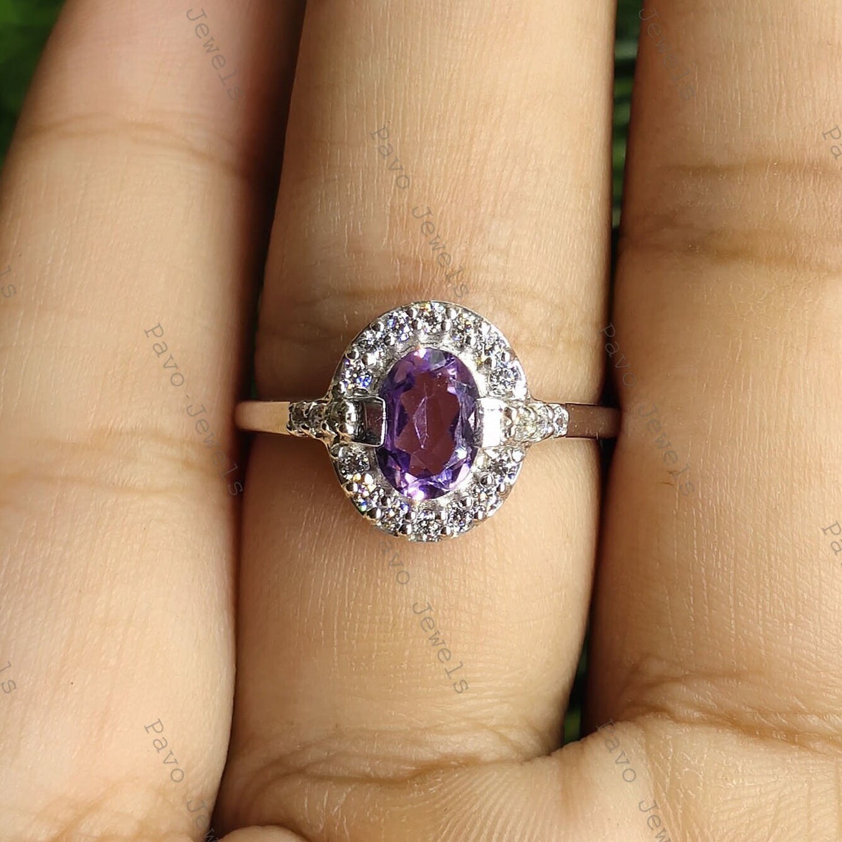 Handmade Sterling Silver Amethyst Ring, February Birthstone