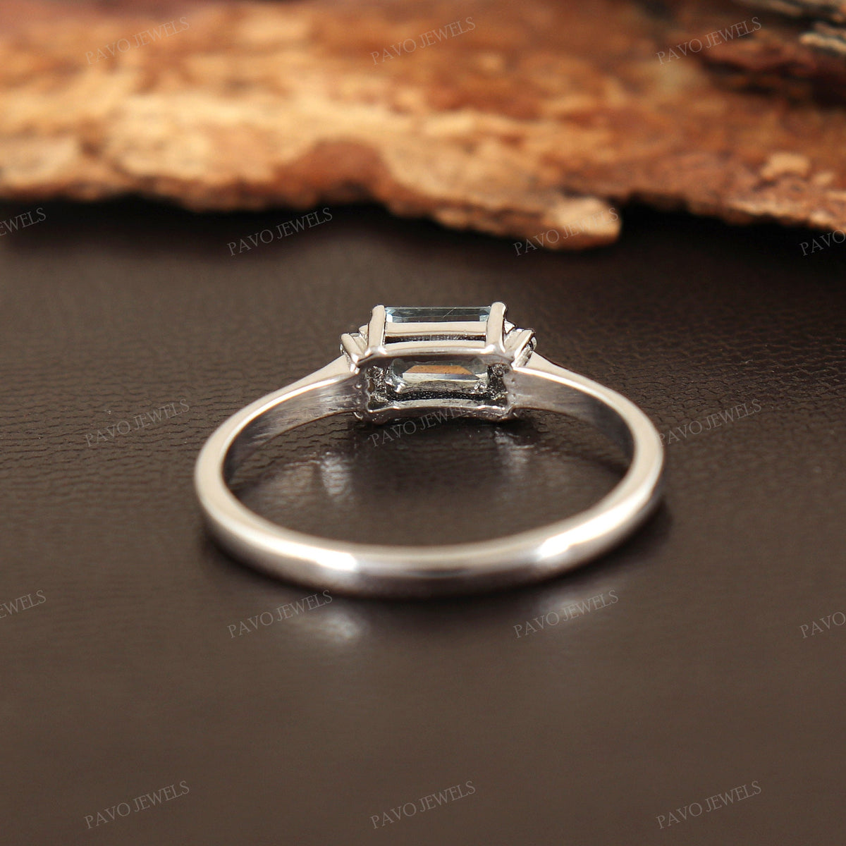 Aquamarine, Sapphire, Emerald, Tanzanite Silver Handmade Gemstone Ring