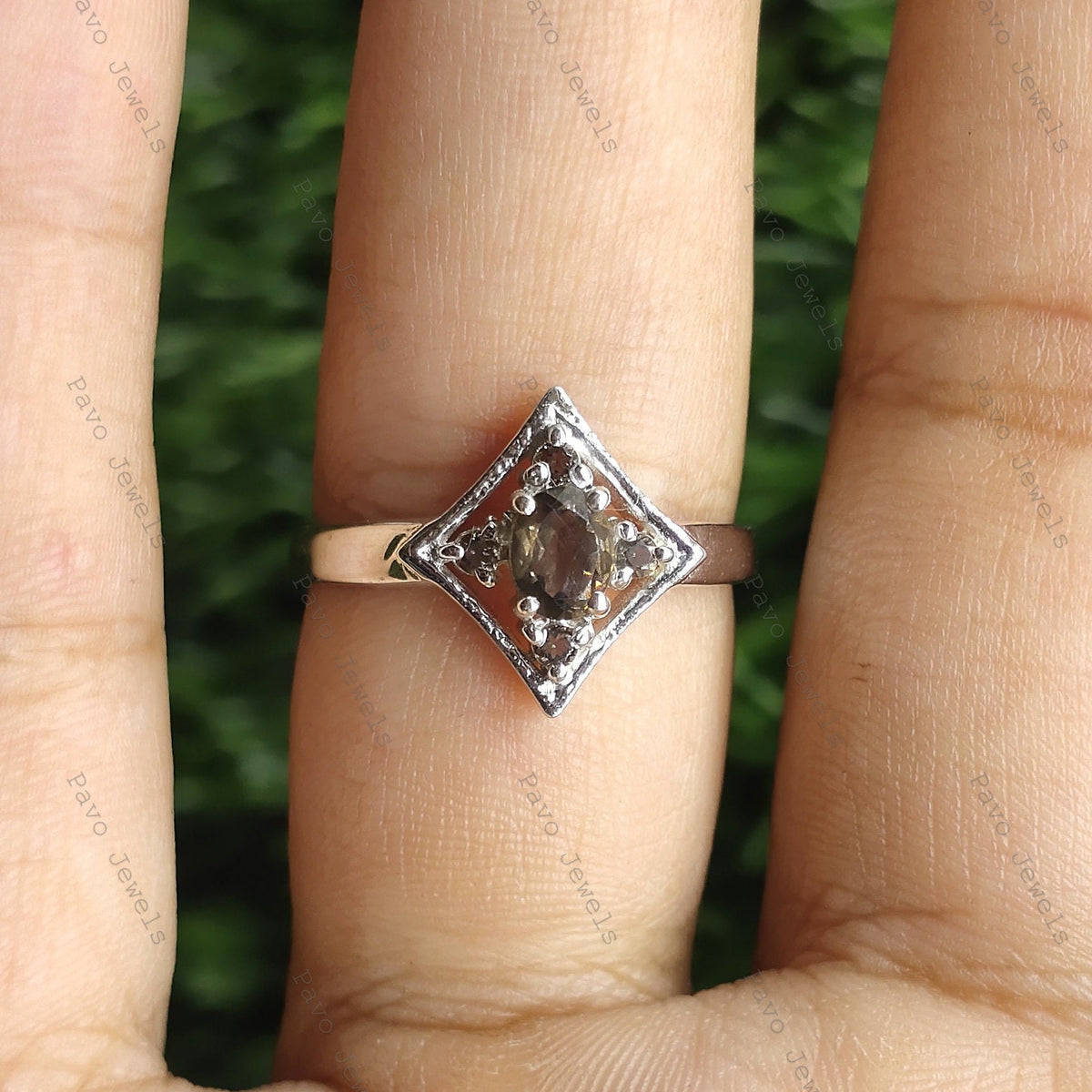 Smoky Quartz Ring: 925 Sterling Silver, Handmade Gemstone Jewelry