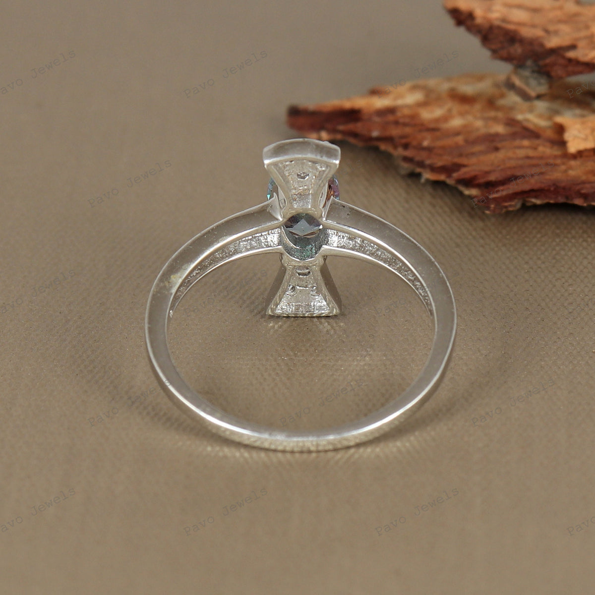 Mystic Topaz Ring: Oval Gemstone, 925 Sterling Silver