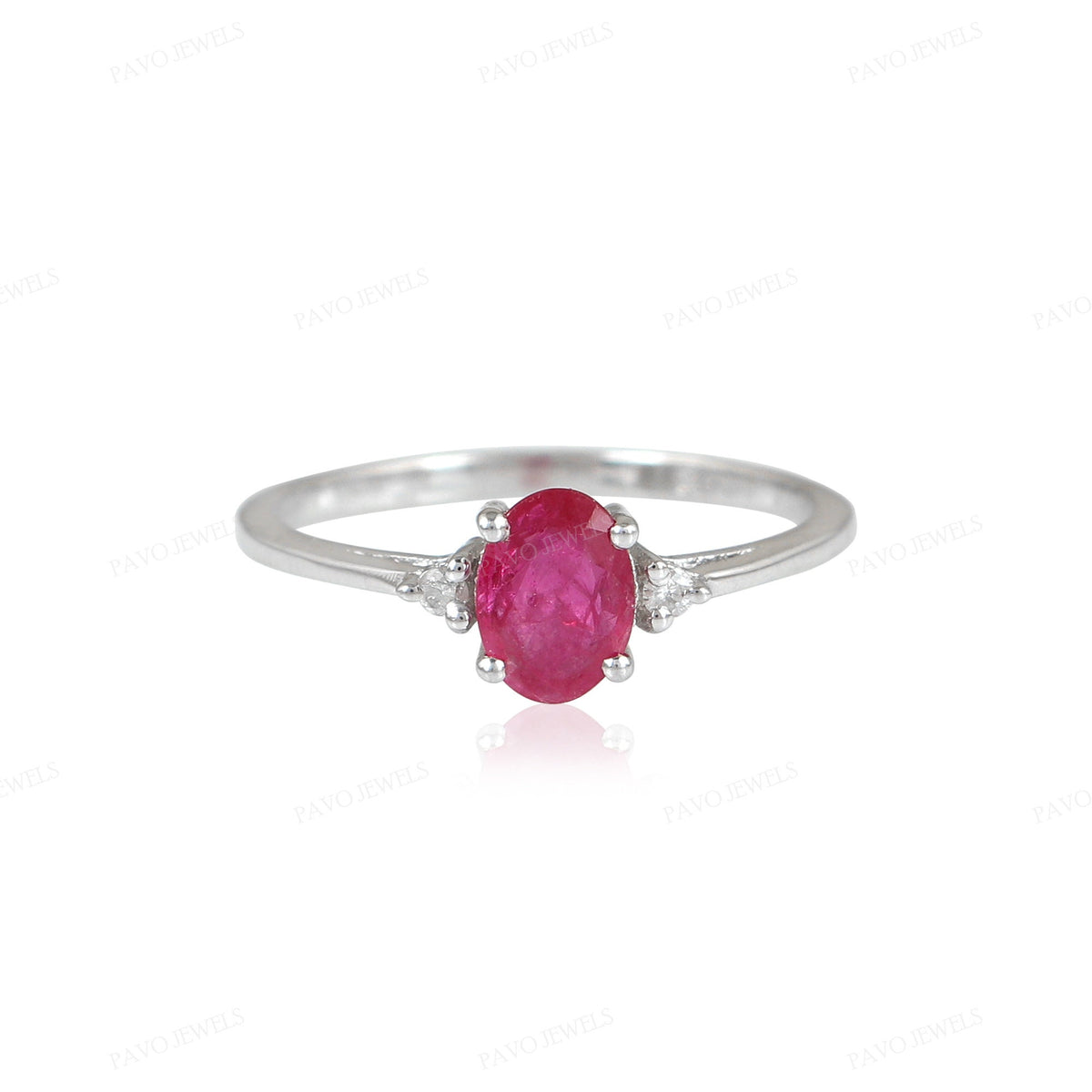 Handmade Ruby Statement Ring, Sterling Silver Minimalist Jewelry, Boho Gift Him