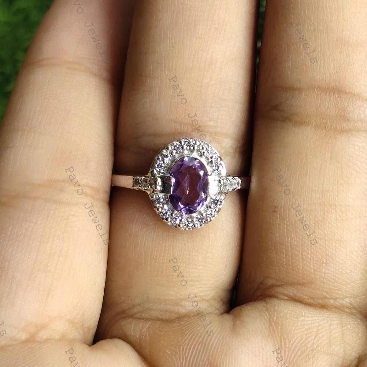 Handmade Sterling Silver Amethyst Ring, February Birthstone