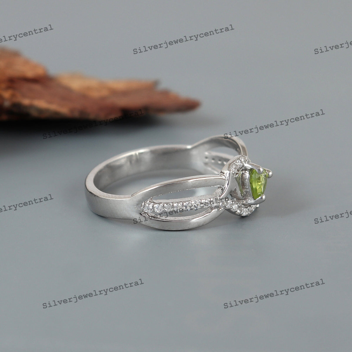 Peridot Ring: Sterling Silver August Birthstone, Gifts For Her