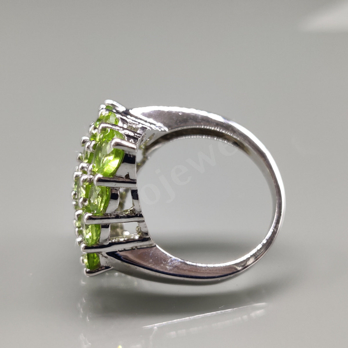 Peridot Ring, Sterling Silver Statement Ring, Christmas Gifts For Her