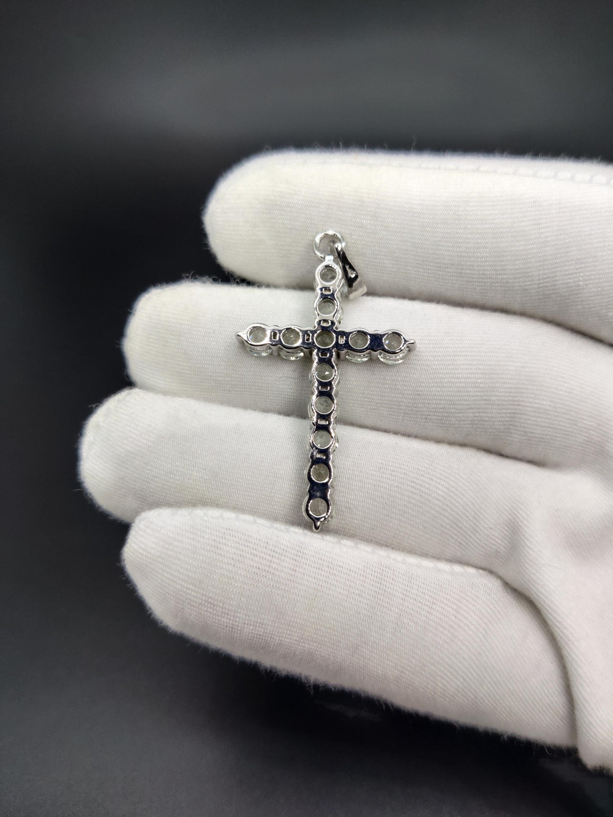 Green Amethyst Holy Cross Pendant: 925 Sterling Silver Necklace