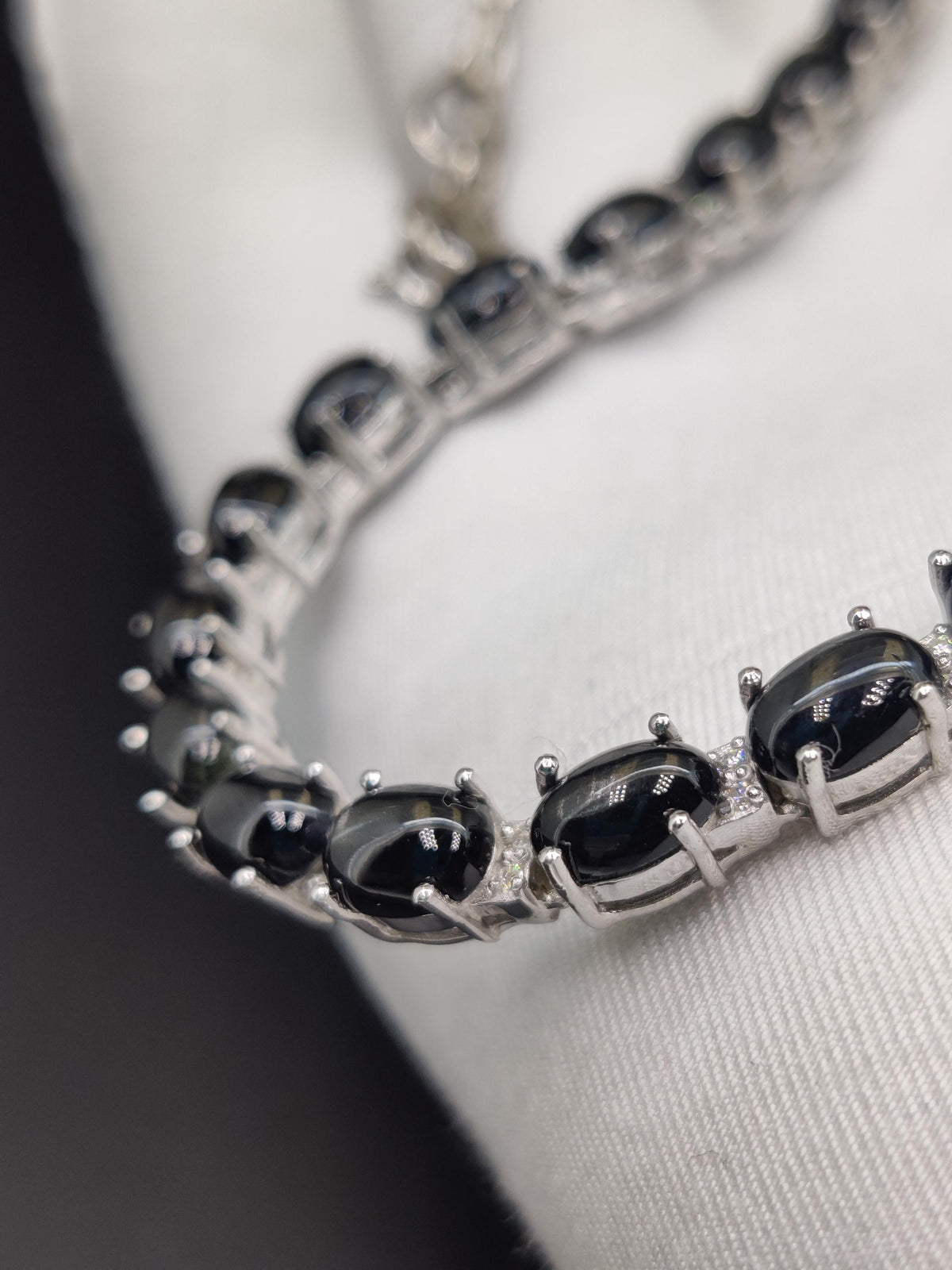 Black Star Necklace Earrings Set, Sterling Silver, Handmade Gemstone Jewelry