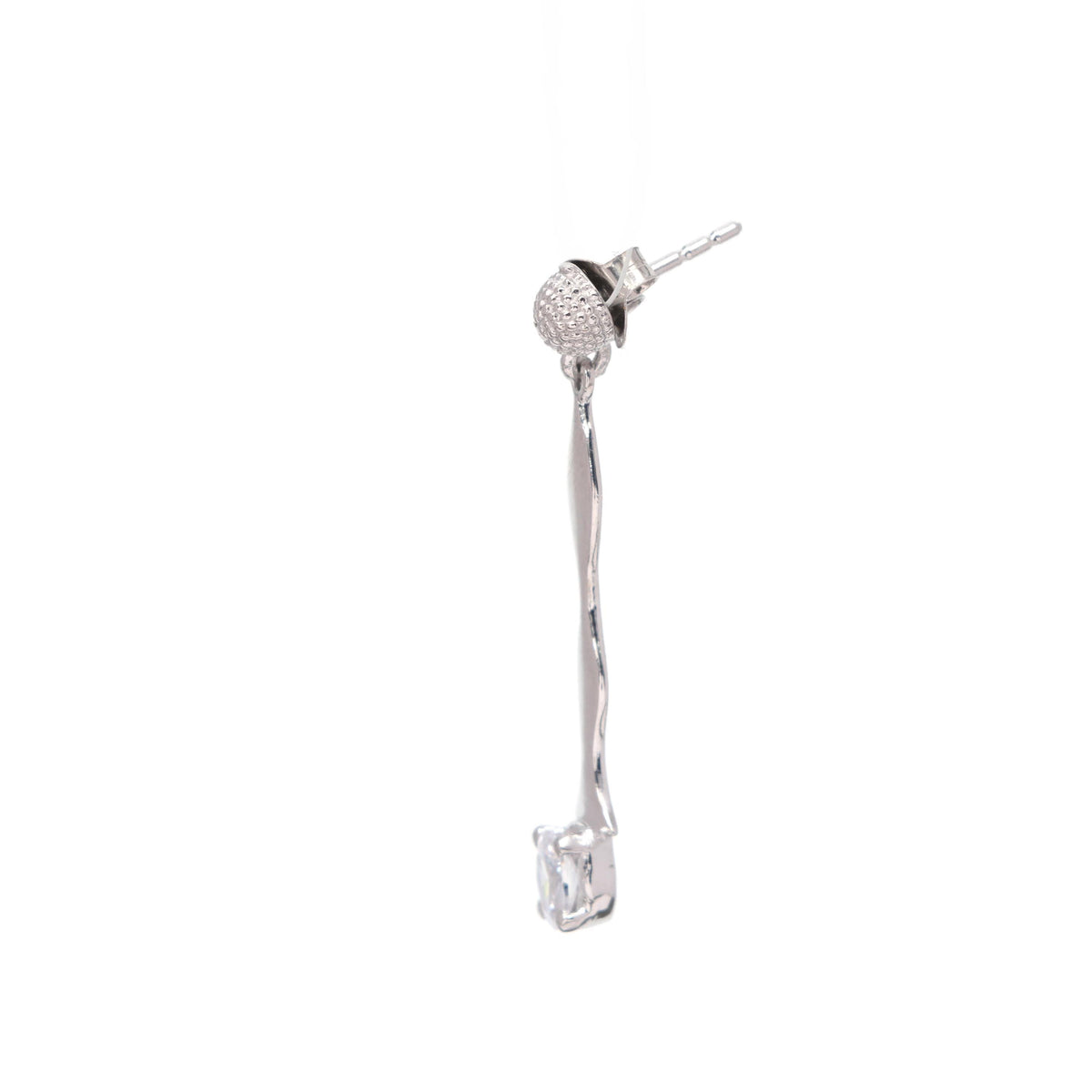 Oval Cubic Zirconia 925 Sterling Silver Earrings: Wedding Jewelry