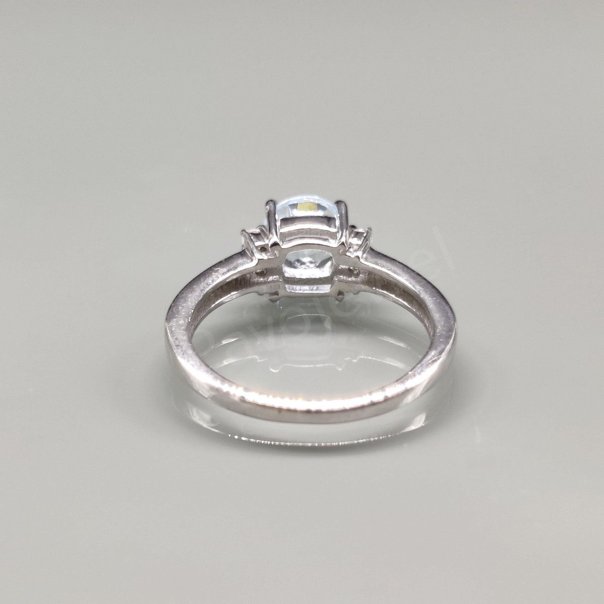 Blue Topaz Cluster Ring: Sterling Silver Gemstone Wedding Jewelry