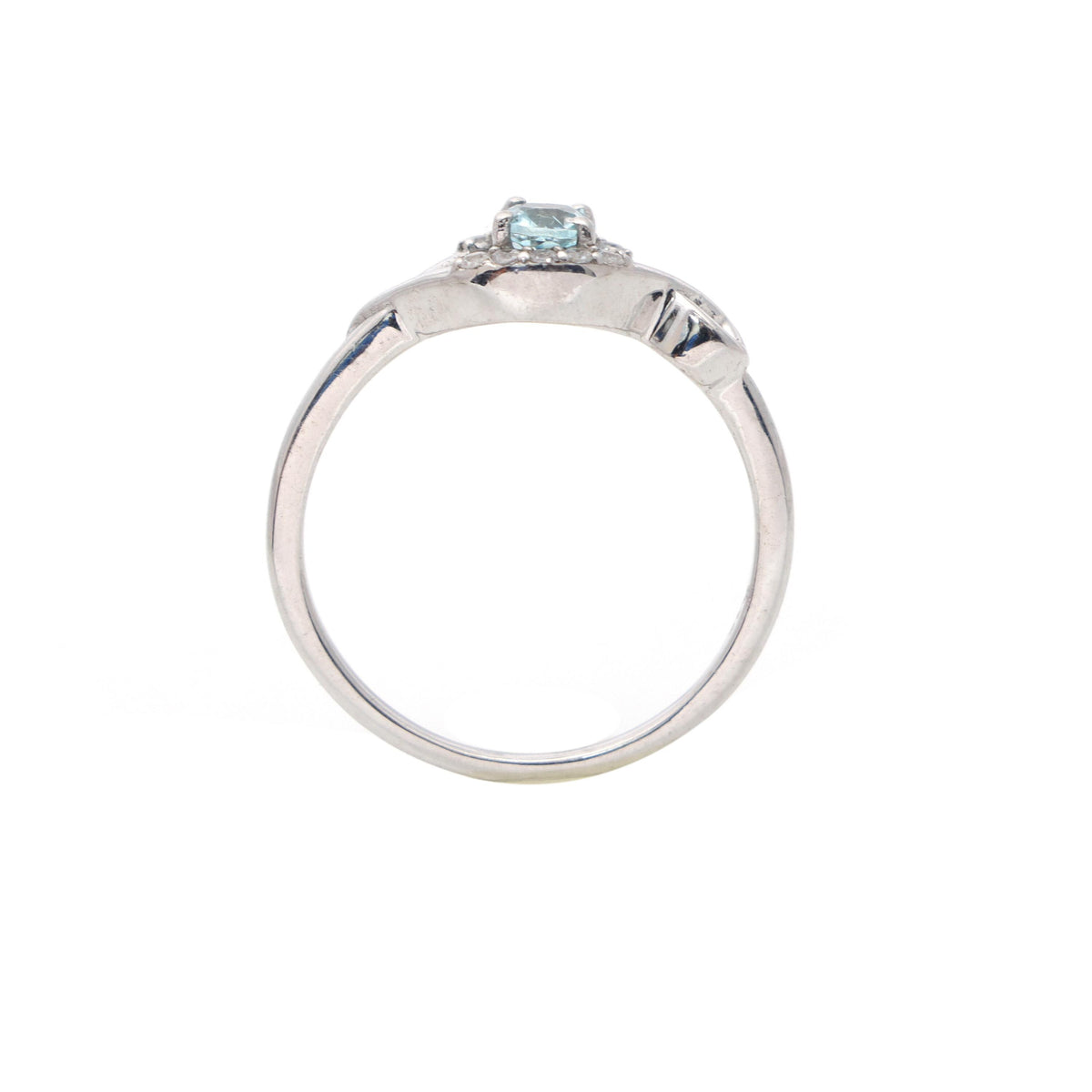 Blue Topaz Sterling Silver Ring: December Birthstone Jewelry