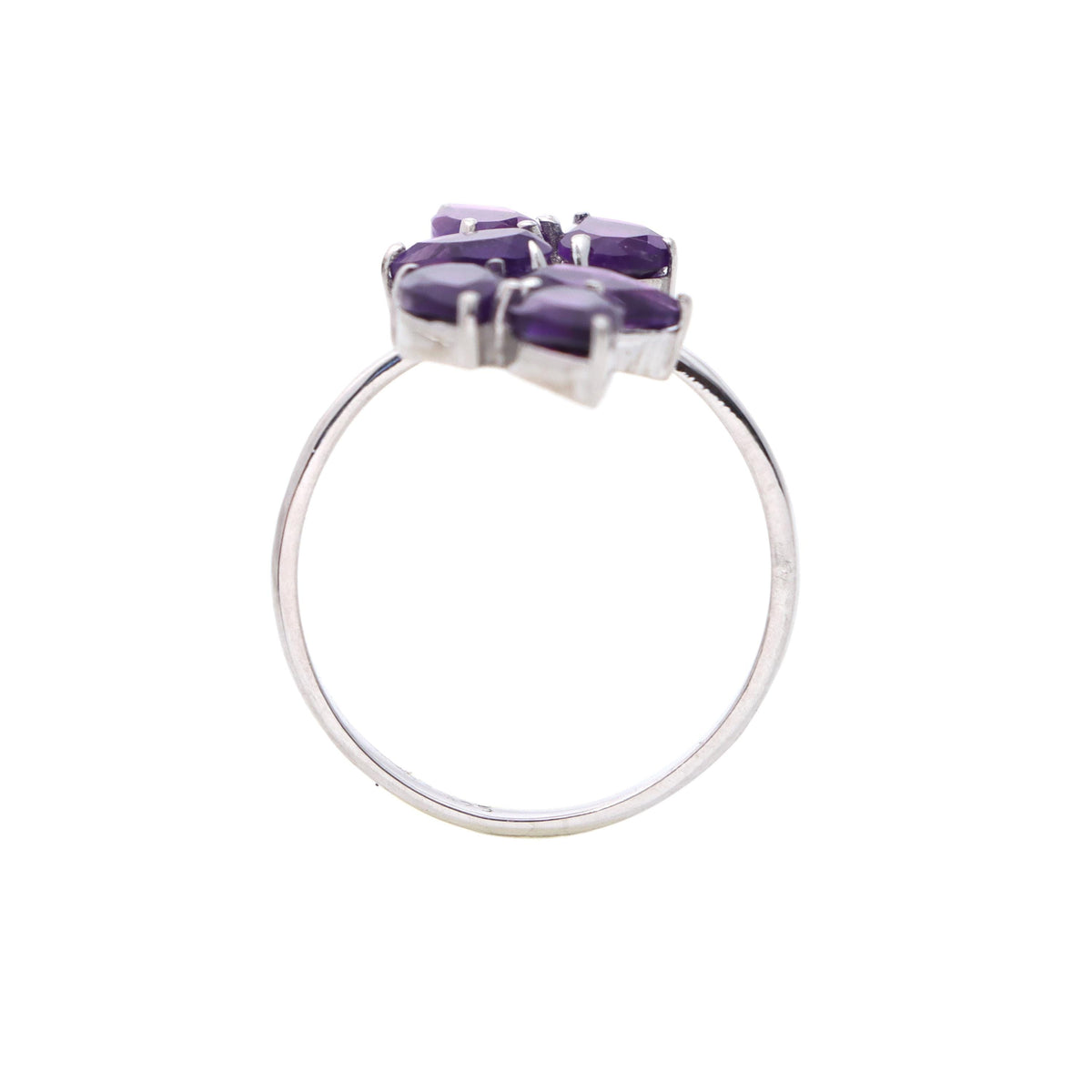 Handmade Amethyst Ring: Sterling Silver Gemstone February Birthstone