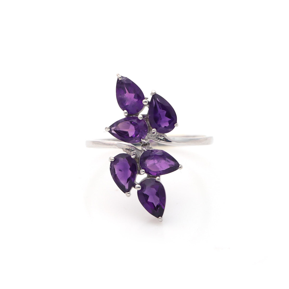 Handmade Amethyst Ring: Sterling Silver Gemstone February Birthstone
