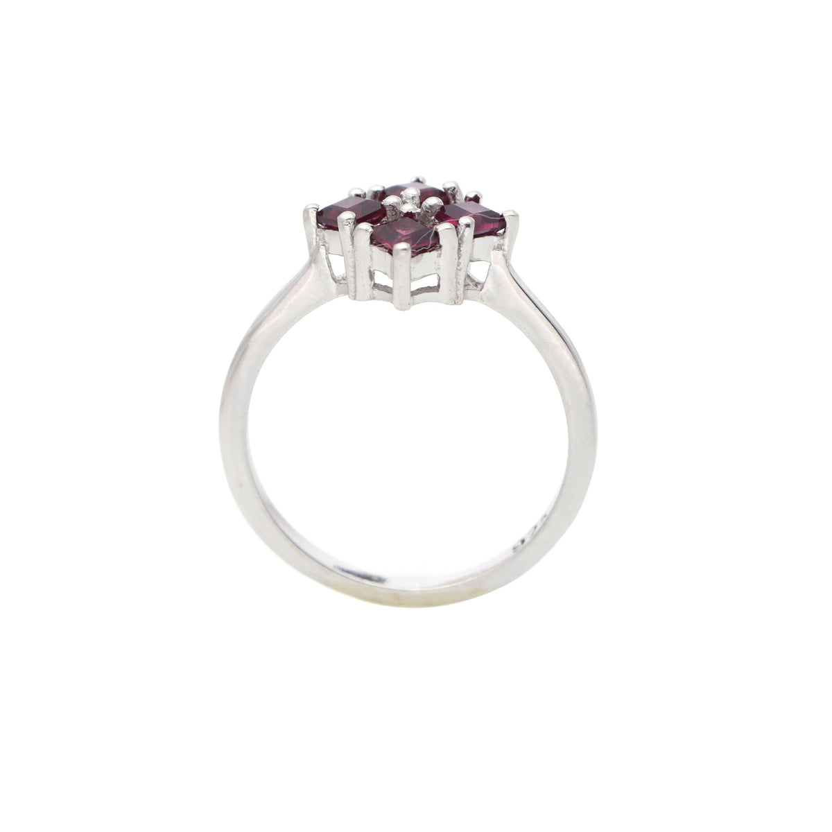 Rhodolite Garnet Ring, 925 Sterling Silver Gemstone Jewelry, Handmade Boho Anniversary Gift