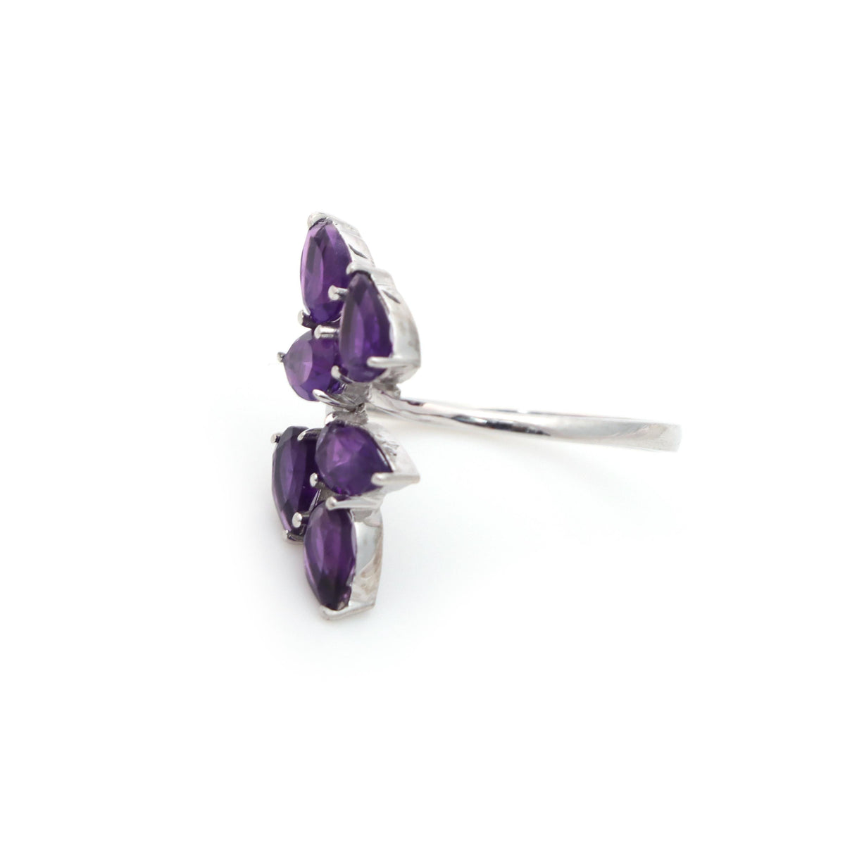 Handmade Amethyst Ring: Sterling Silver Gemstone February Birthstone