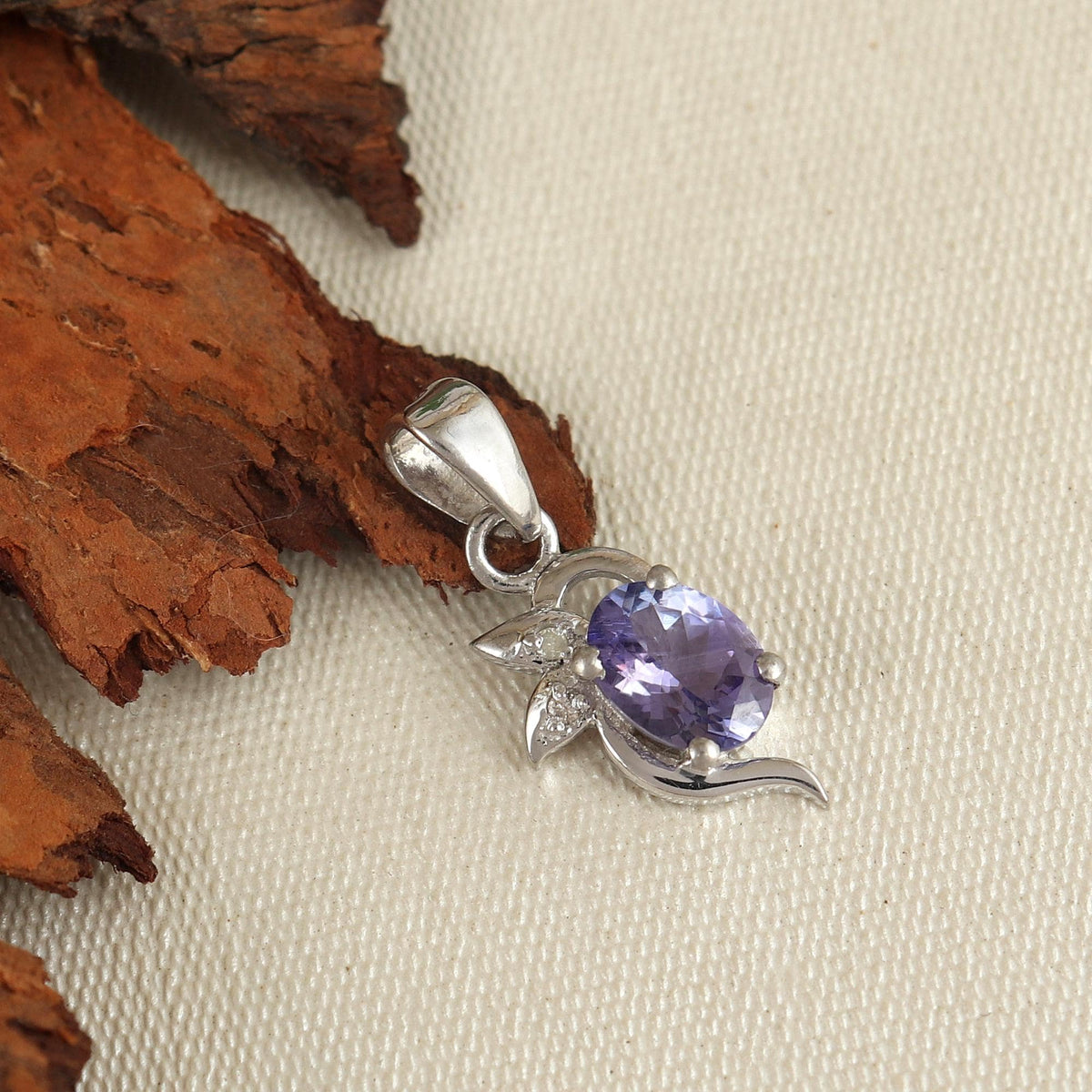 Tanzanite Pendant-Gemstone Dainty Pendant-Sterling Silver Jewelry-Tanzanite Necklace