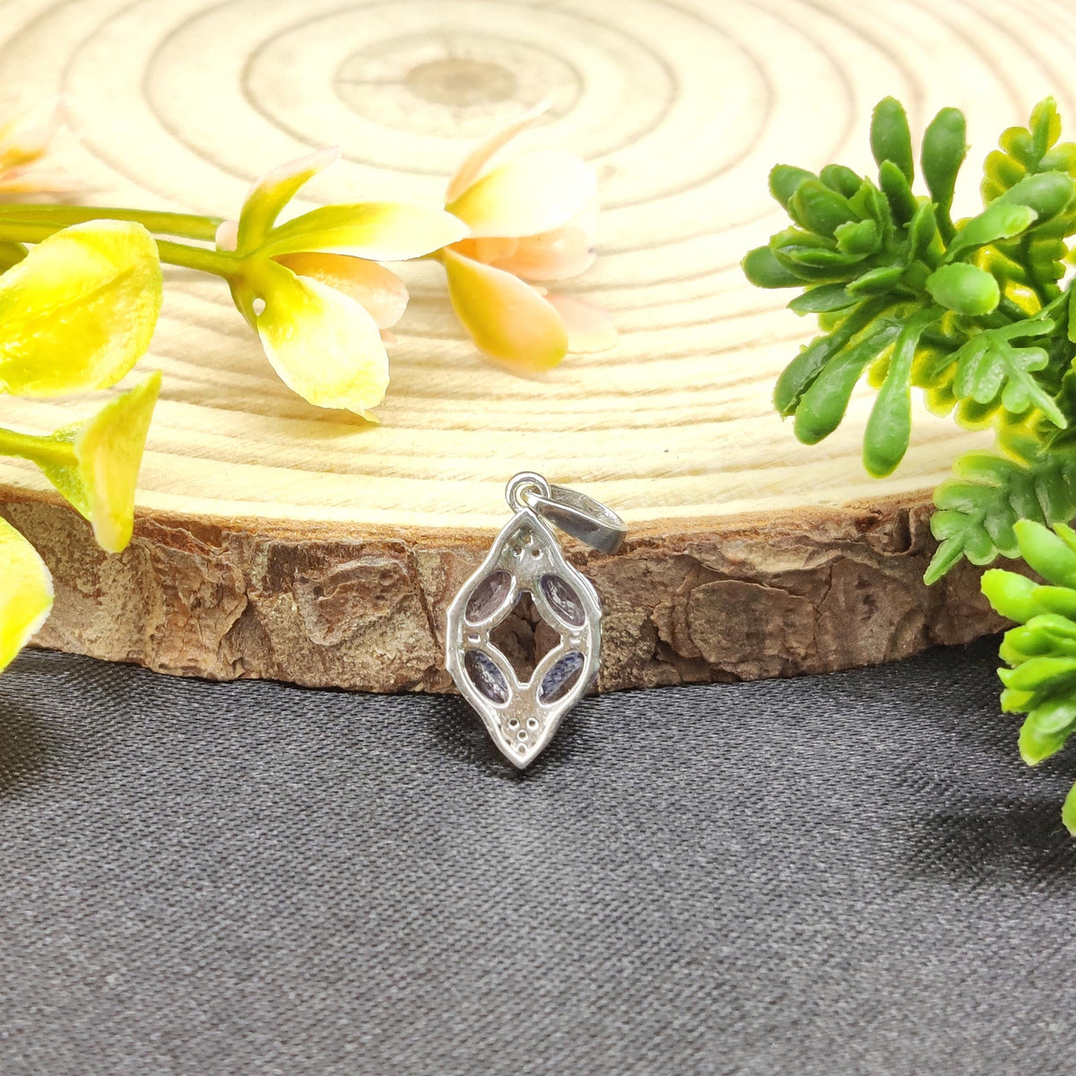 Natural Tanzanite Pendant-925 Sterling Silver-December Birthstone