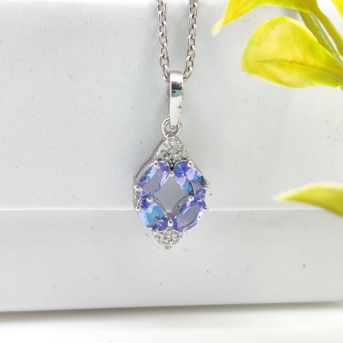Natural Tanzanite Pendant-925 Sterling Silver-December Birthstone