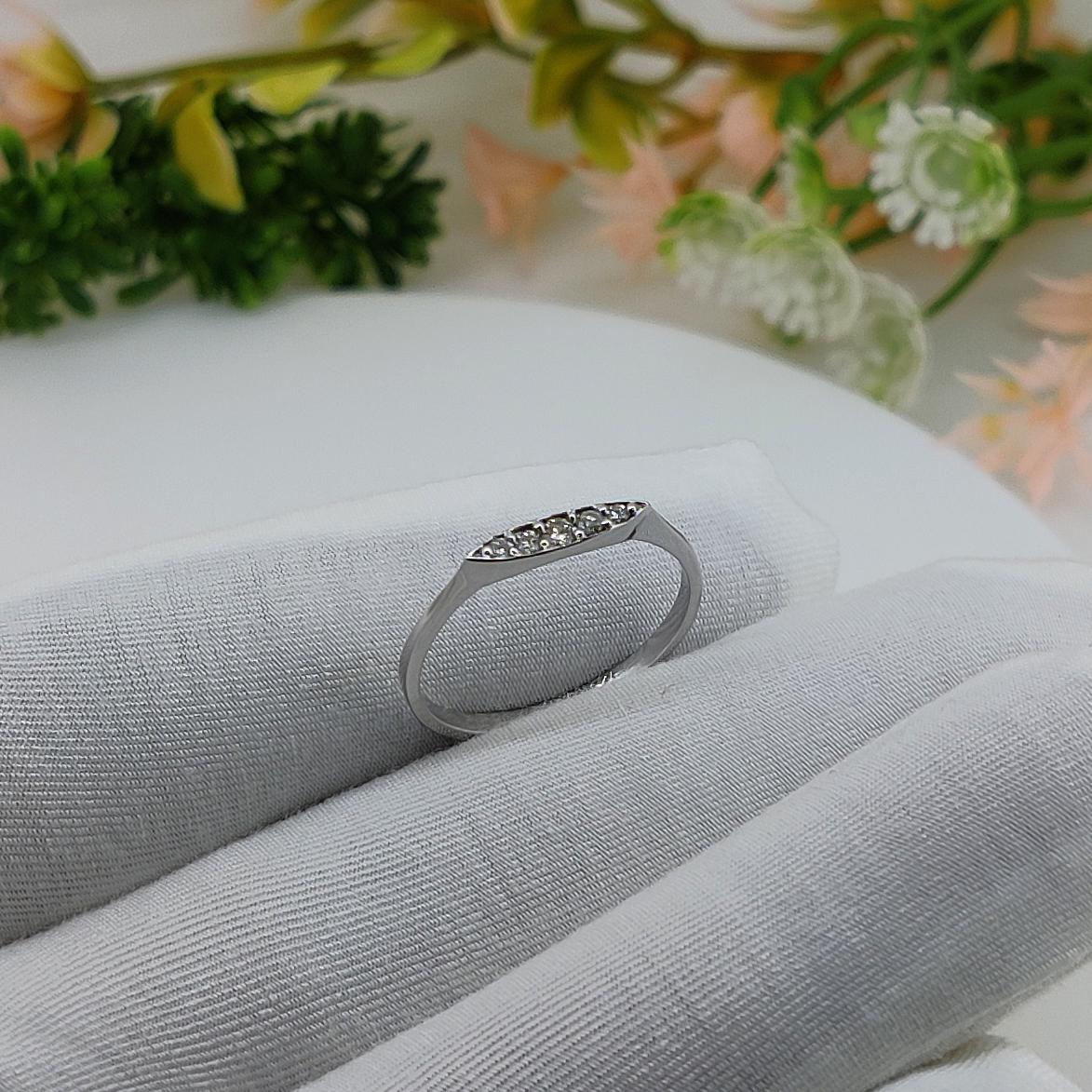 Ethical Diamond Solitaire Ring, 1.4mm Round Stone, Artisan Handmade Sterling silver Jewelry