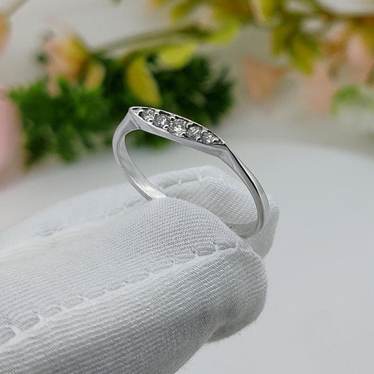 Ethical Diamond Solitaire Ring, 1.4mm Round Stone, Artisan Handmade Sterling silver Jewelry