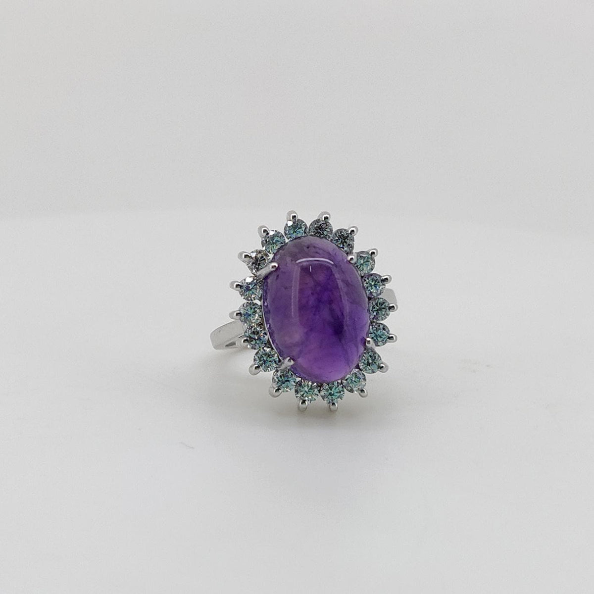 Handmade Amethyst Sterling Silver Ring: February Birthstone Christmas gift