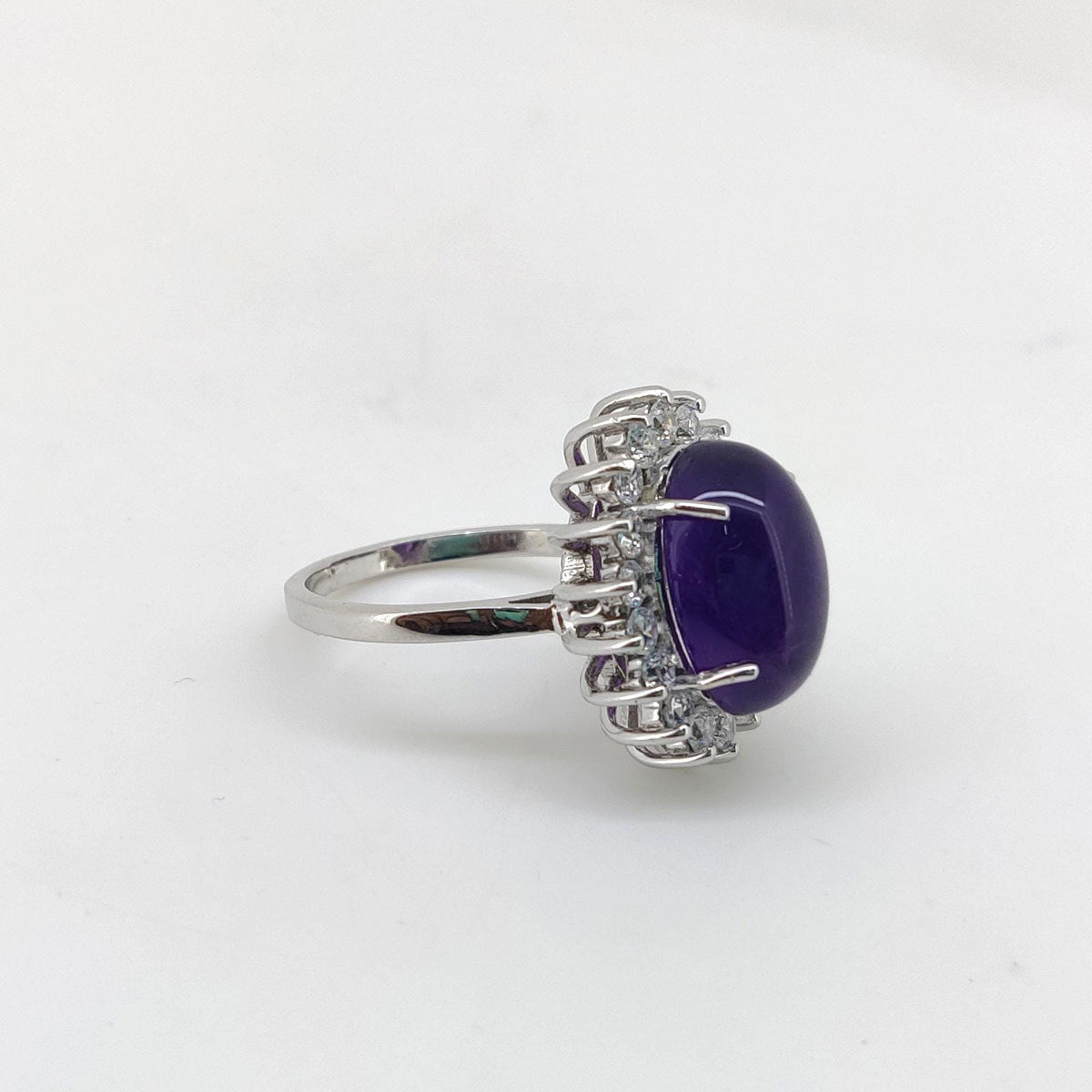 Handmade Amethyst Sterling Silver Ring: February Birthstone Christmas gift