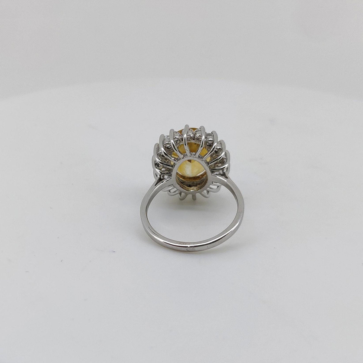 Citrine Gemstone Ring: Handmade 925 Silver Minimalist Jewelry