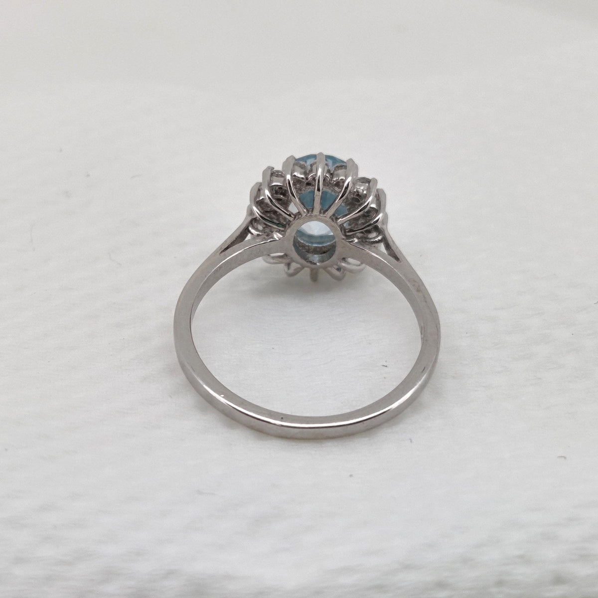 Blue Topaz Ring: Sterling Silver December Birthstone Gift For Her