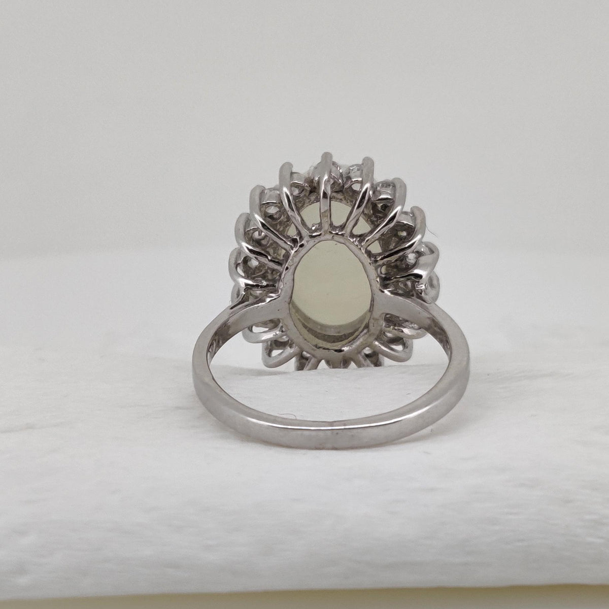 Handmade Moonstone Sterling Silver Ring: Oval Gemstone Christmas Gift