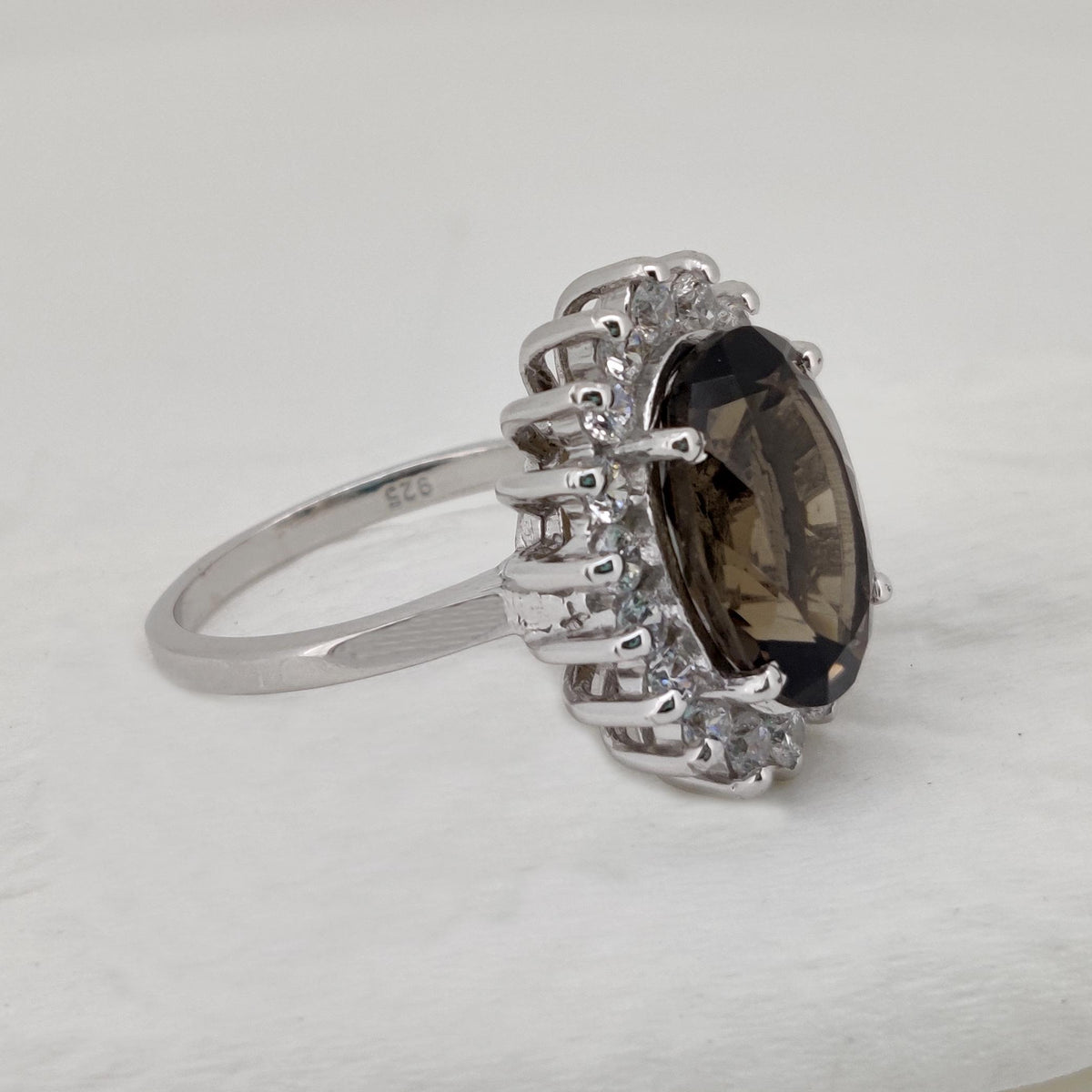 Smoky Quartz Ring Sterling Silver Handmade Gemstone Gift For Her