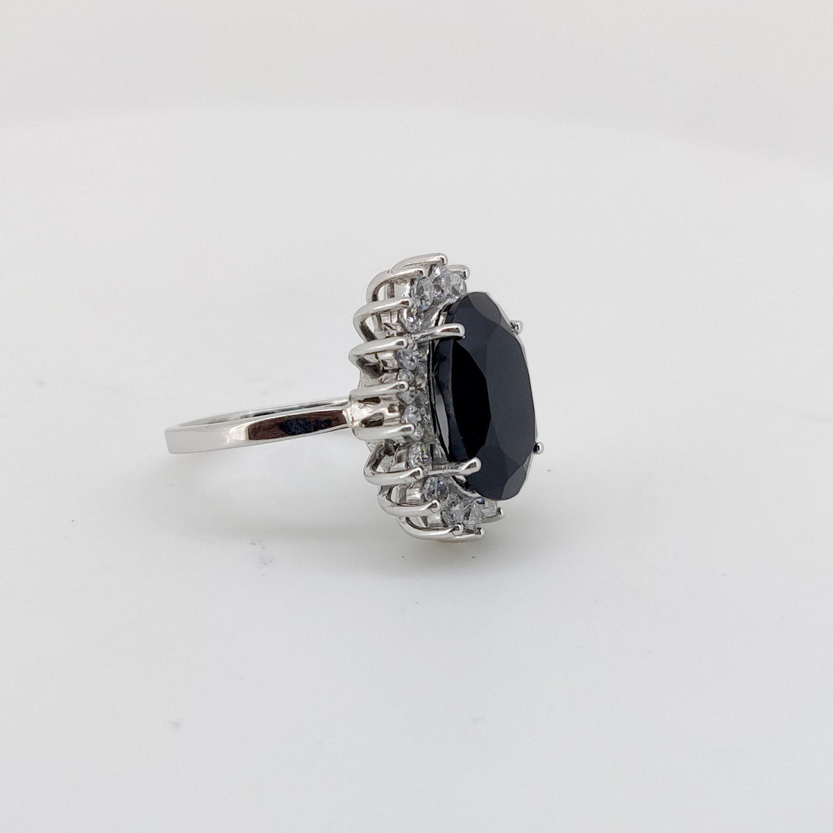 Black Onyx Ring Sterling Silver Handmade Statement Jewelry Gift For Her