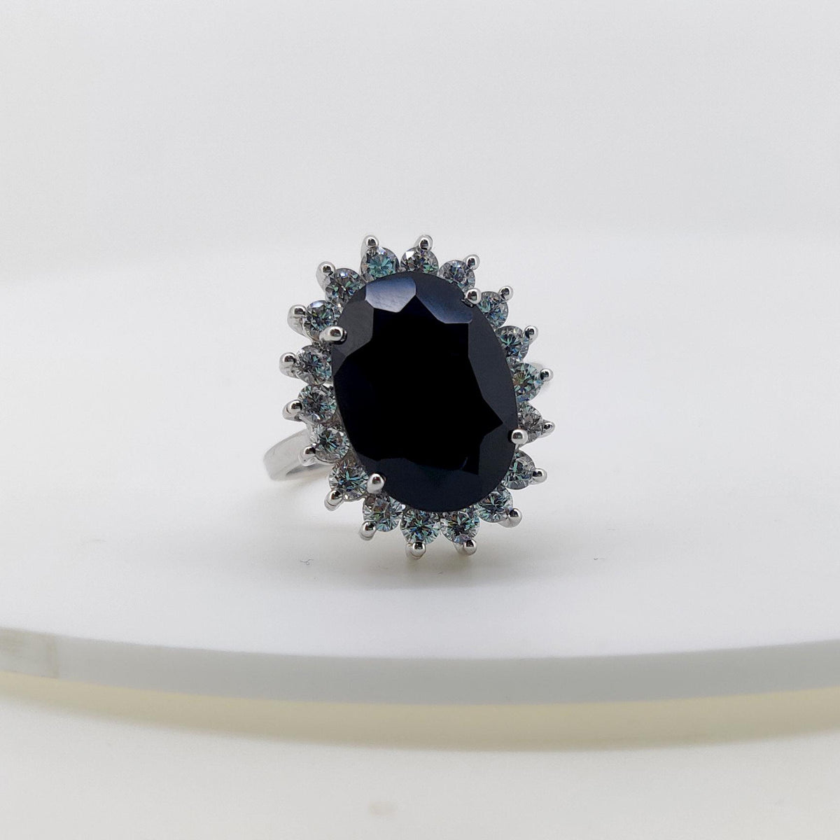 Black Onyx Ring Sterling Silver Handmade Statement Jewelry Gift For Her