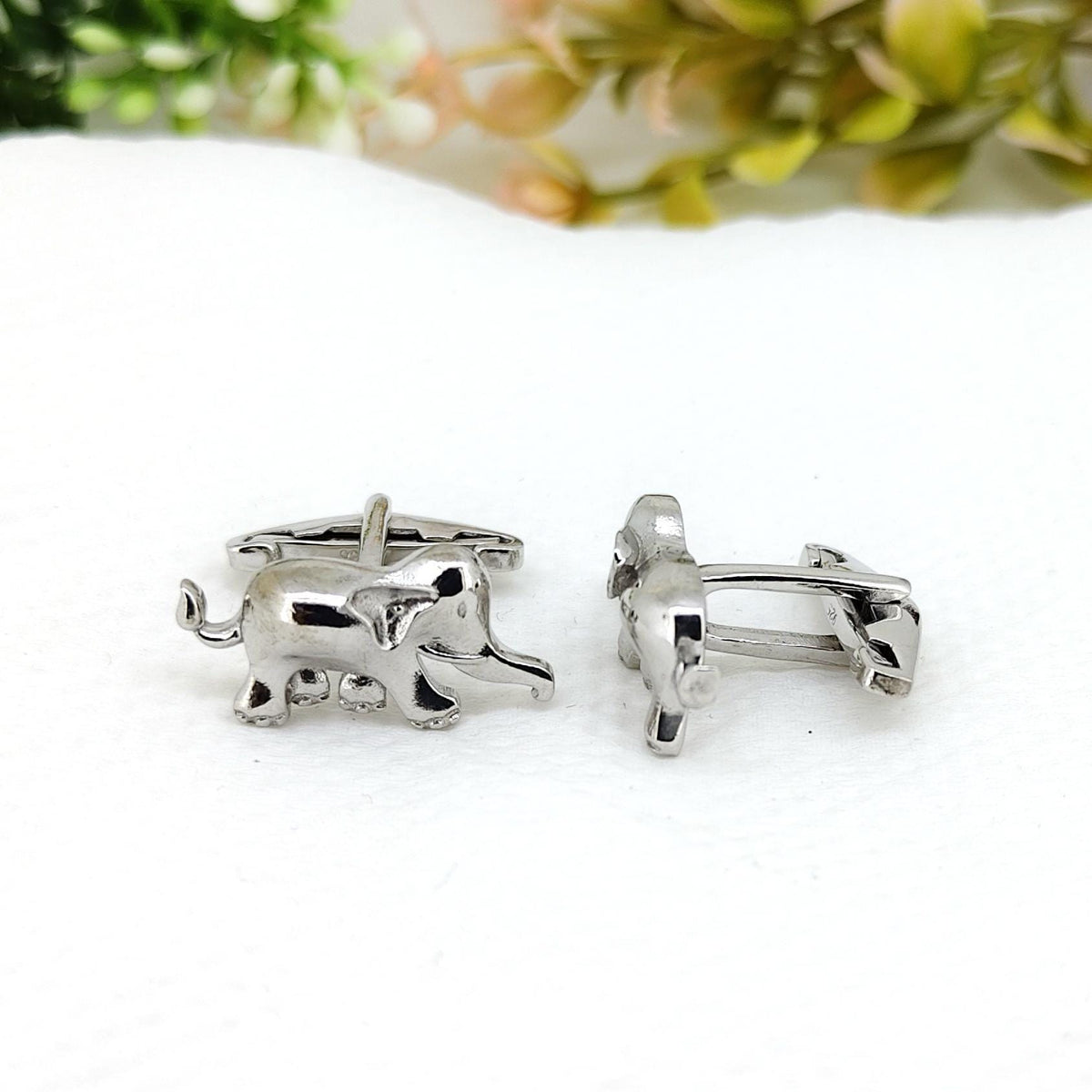 Elephant 925 Sterling Silver Cufflinks- Unique Handmade Animal Cufflinks- Men's Accessories- Anniversary Gift