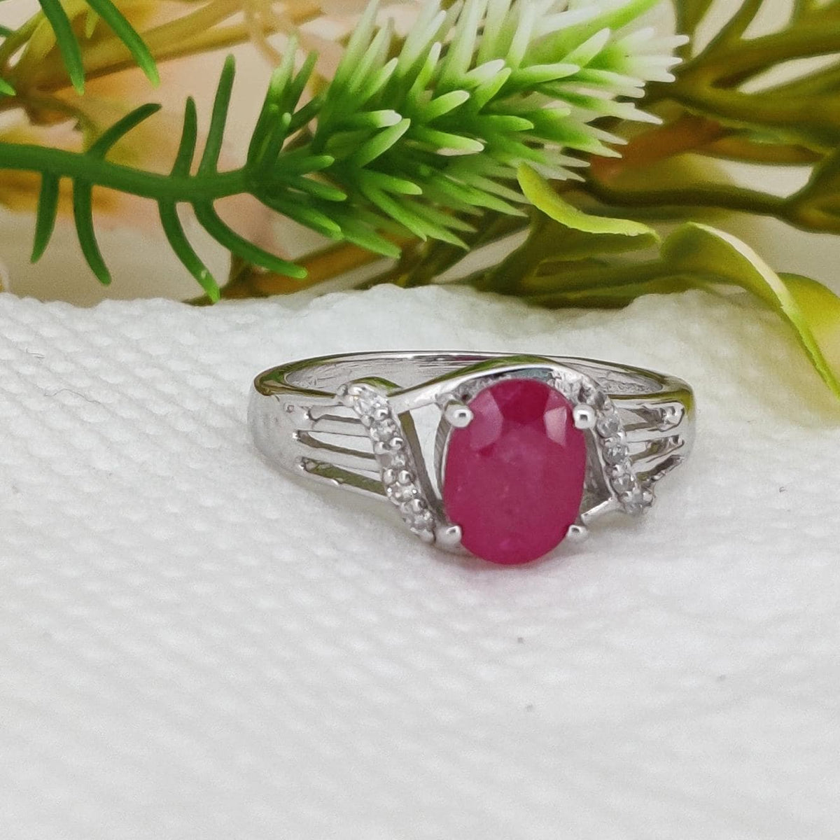 Handmade Ruby Statement Ring, Artisan Silver Gemstone Ring, Anniversary Gift for Her